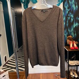 Brown V-Neck Sweater
